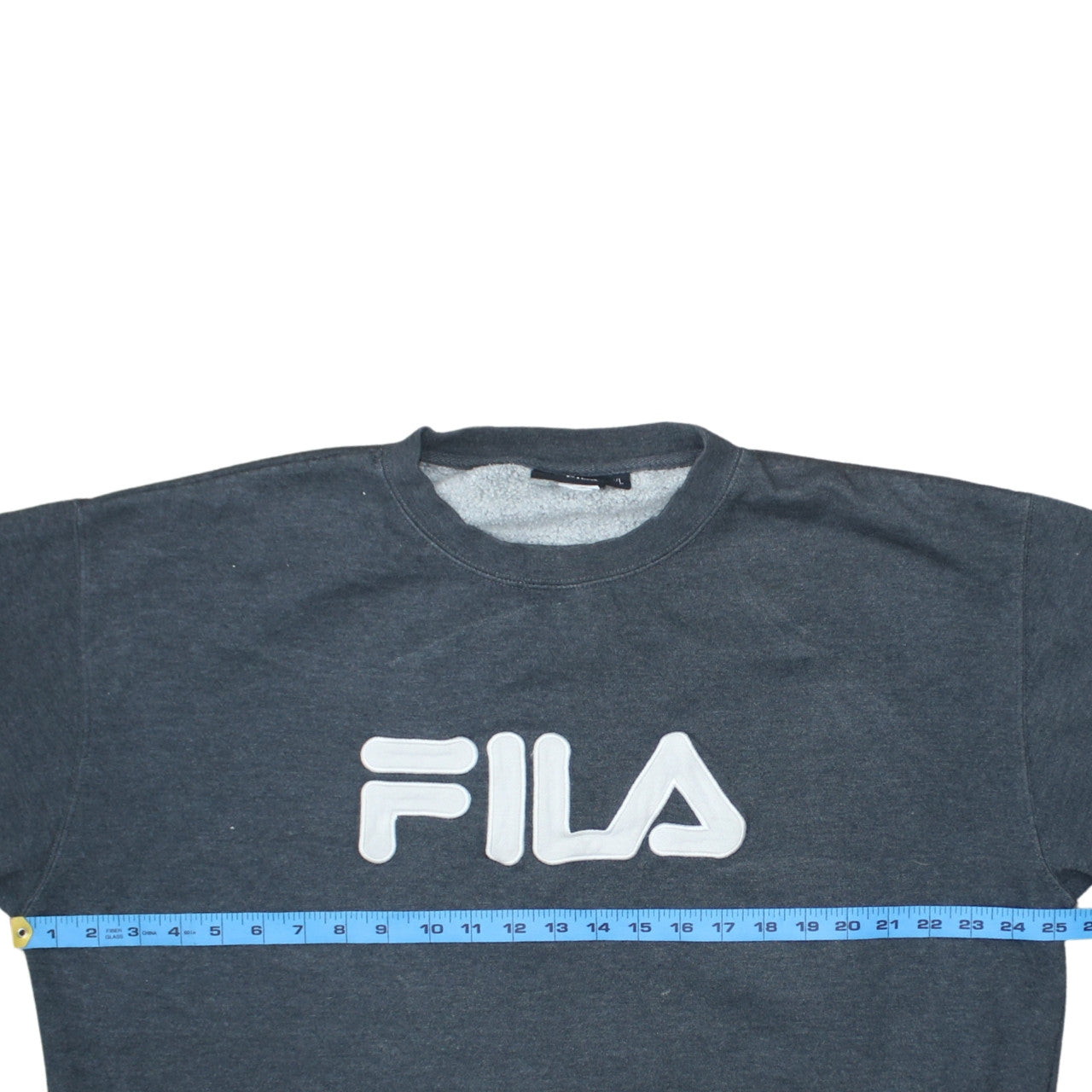 Fila Men's Grey Logo Crew Neck Pullover Sweatshirt XL