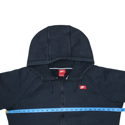 Nike Men's Black Full Zip Hooded Sweatshirt L Sportswear