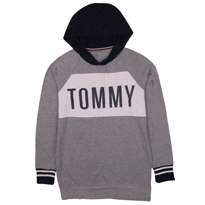 Tommy Hilfiger Men's Grey Pullover Hoodie Small Logo Graphic