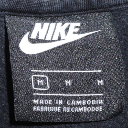 Nike Men's Black Crew Neck Fleece Sweatshirt Size M Regular Fit