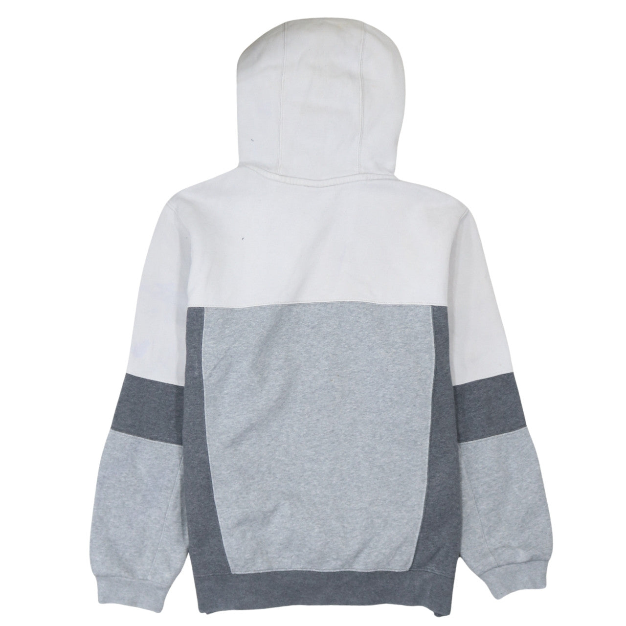 Nike Men's Grey Colour Block Pullover Hoodie Size S