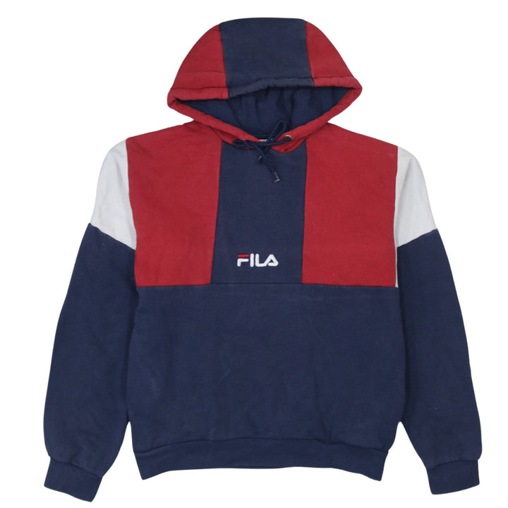 Fila Men's Multicoloured Pullover Hoodie Size M Retro Sportswear