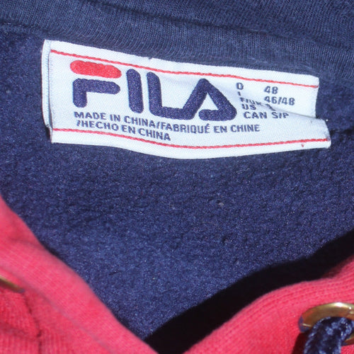 Fila Men's Multicoloured Pullover Hoodie Size M Retro Sportswear