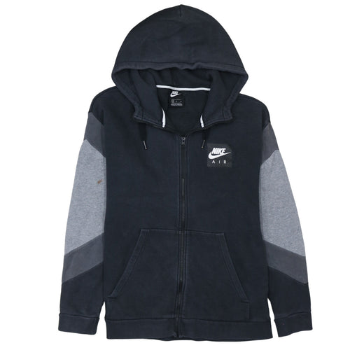 Nike Men's Black Full Zip Hoodie Air Logo Size M