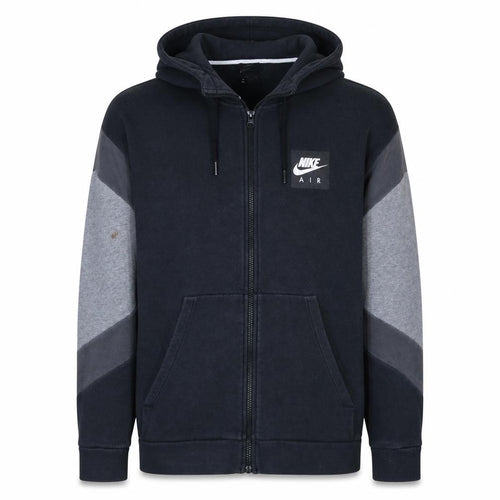 Nike Men's Black Full Zip Hoodie Air Logo Size M