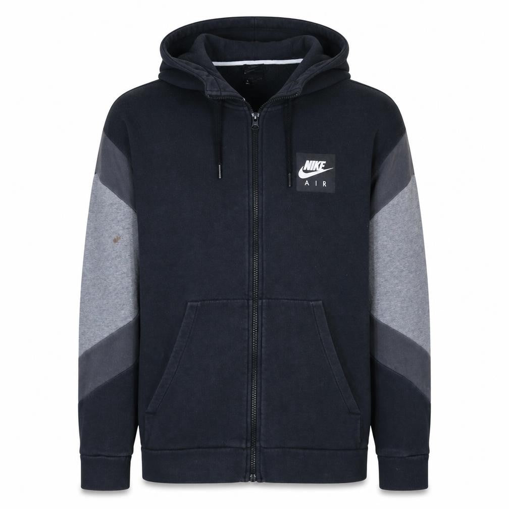 Nike Men's Black Full Zip Hoodie Air Logo Size M