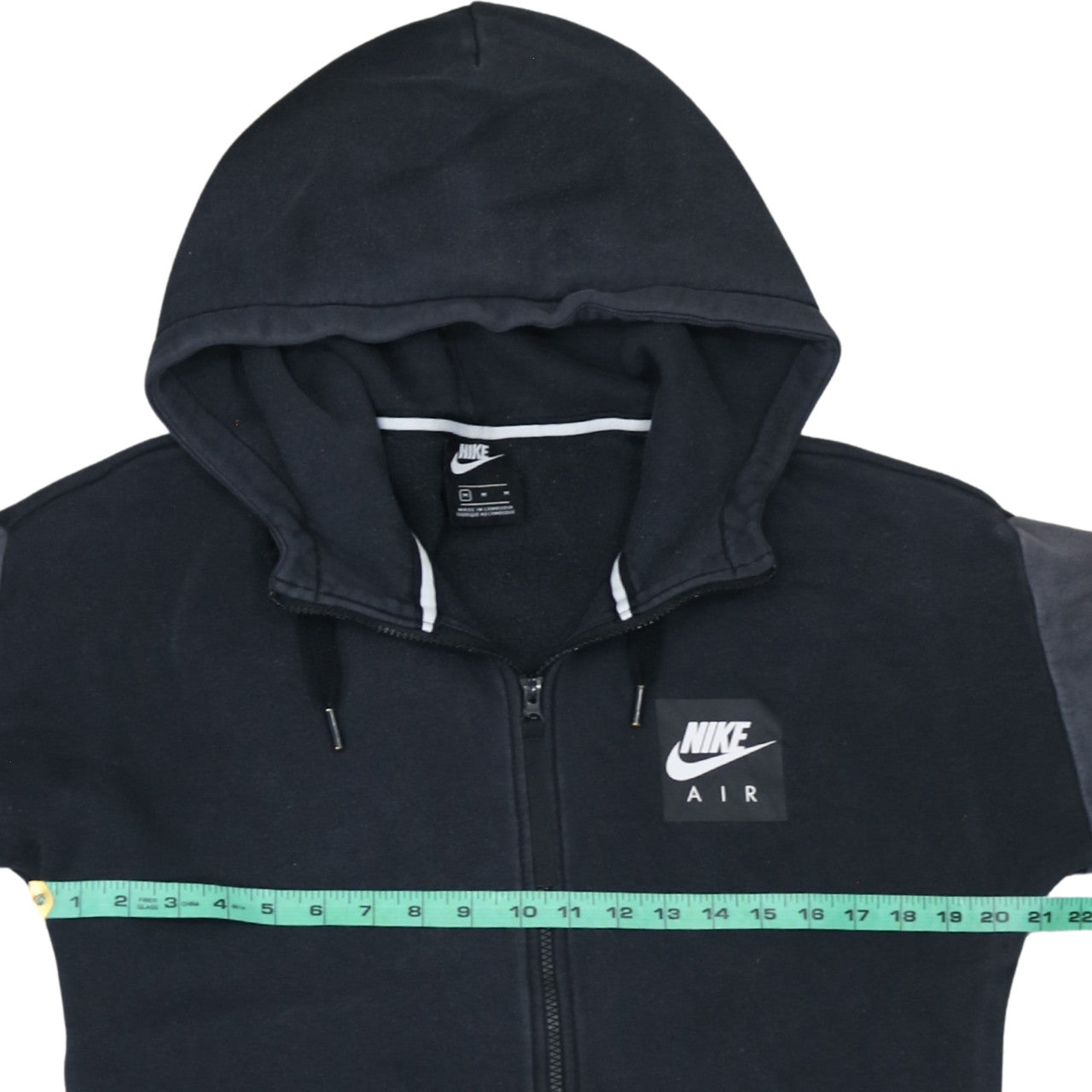 Nike Men's Black Full Zip Hoodie Air Logo Size M