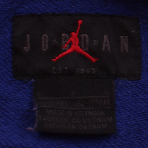 Nike Air Jordan Girls Multicoloured Hoodie 12-13 Years Pullover Cotton Blend