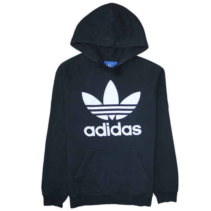Adidas Women Black Trefoil Pullover Hoodie Size S