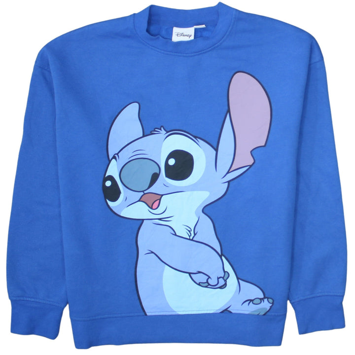 Disney Womens Blue Stitch Sweatshirt Size S UK 10/12 Pullover