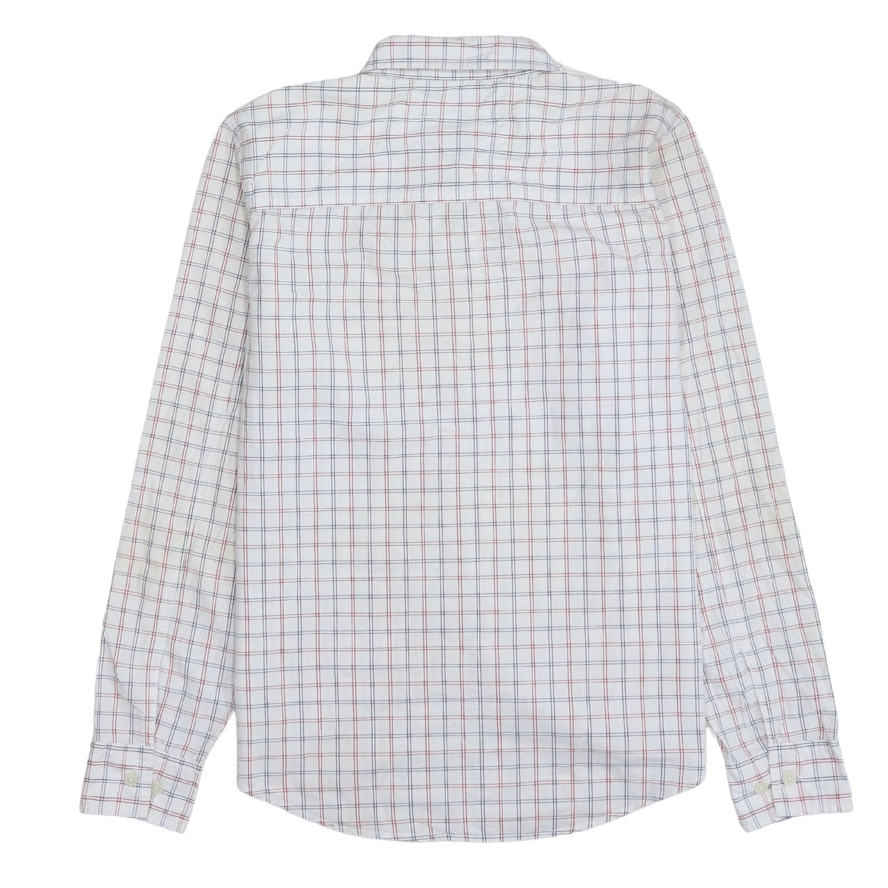 Tommy Hilfiger Jeans Mens White Check Button-Down Shirt Size M