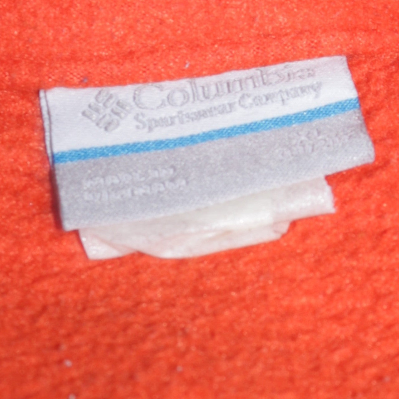 Columbia Mens Orange Grey Full Zip Fleece Jacket Size S Outdoor
