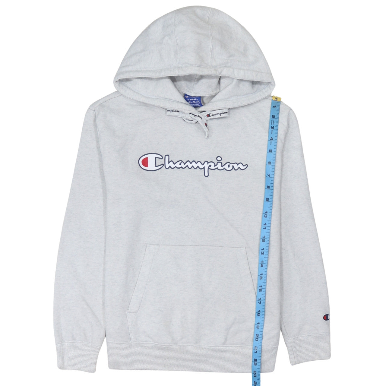 Champion Womens Light Grey XS Pullover Hoodie Sweatshirt