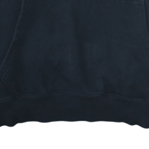 Tommy Jeans Men's Black Pullover Hoodie Size M Logo Fleece Sweatshirt