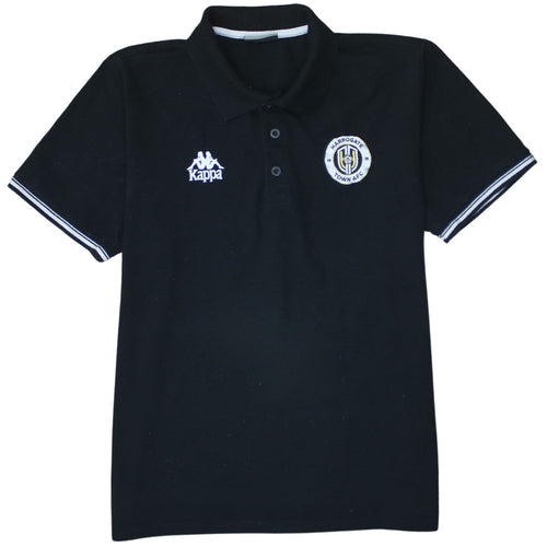 Kappa Men's Black XL Polo Shirt Harrogate Town AFC Embroidered Sports Top