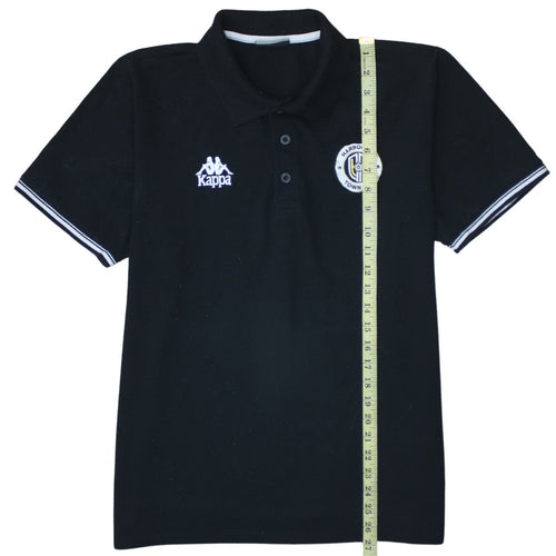 Kappa Men's Black XL Polo Shirt Harrogate Town AFC Embroidered Sports Top