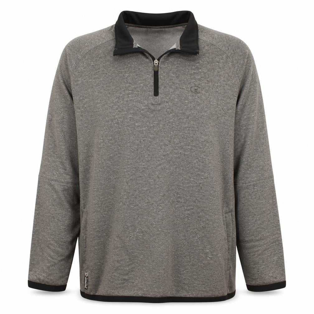 Front view of Champion Men’s Grey 2XL Powertrain 1/2 Zip Fleece Sweatshirt