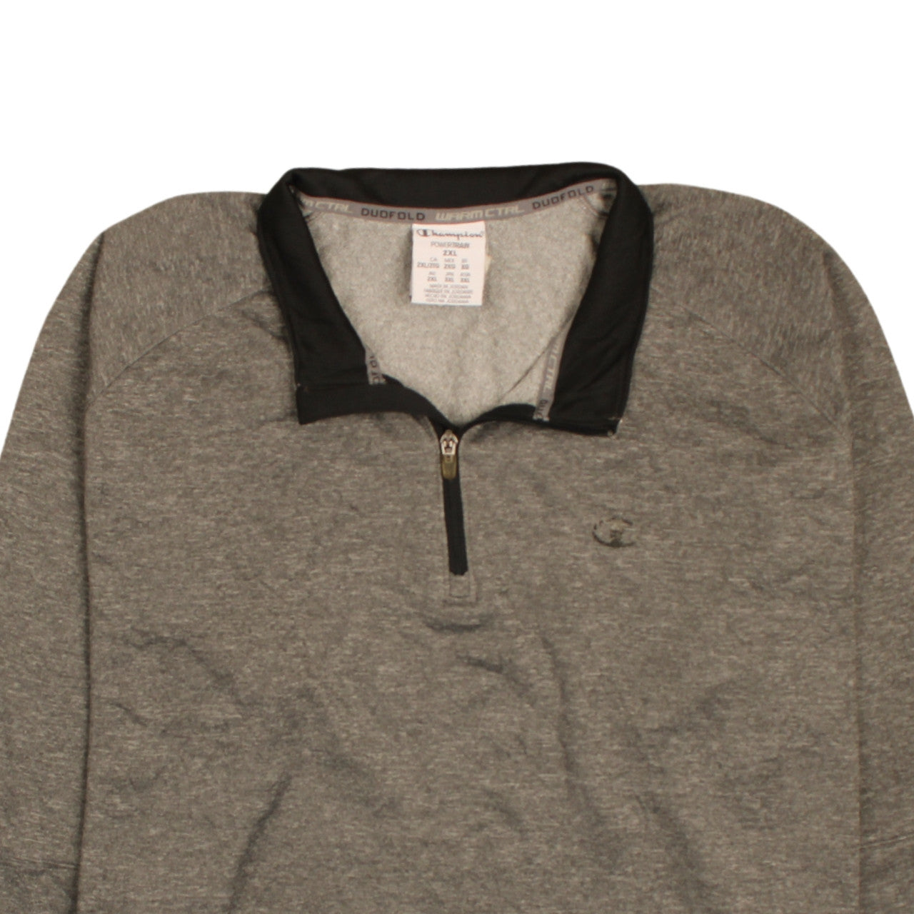 Champion Men’s Grey 2XL Powertrain 1/2 Zip Fleece Sweatshirt