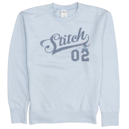 Disney Women’s Blue Stitch 02 Sweatshirt Size S Classic Fit