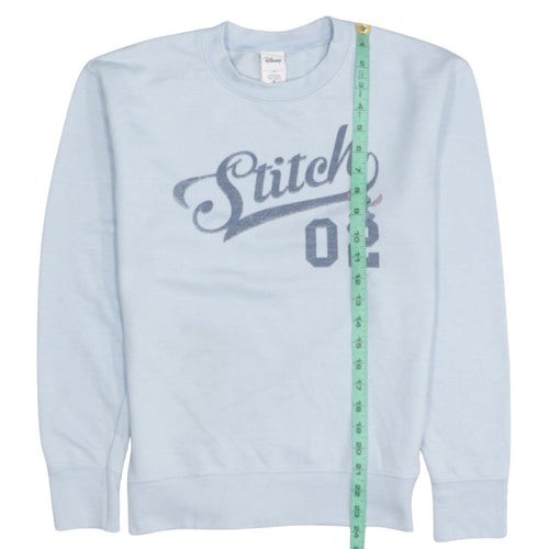 Disney Women’s Blue Stitch 02 Sweatshirt Size S Classic Fit