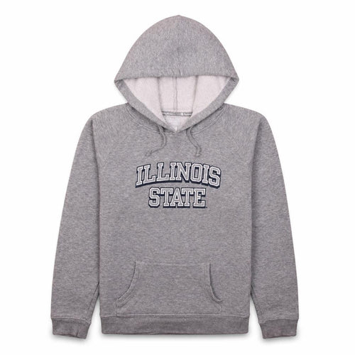 Champion Boys Grey Illinois State Pullover Hoodie Size L Fleece Cotton Blend