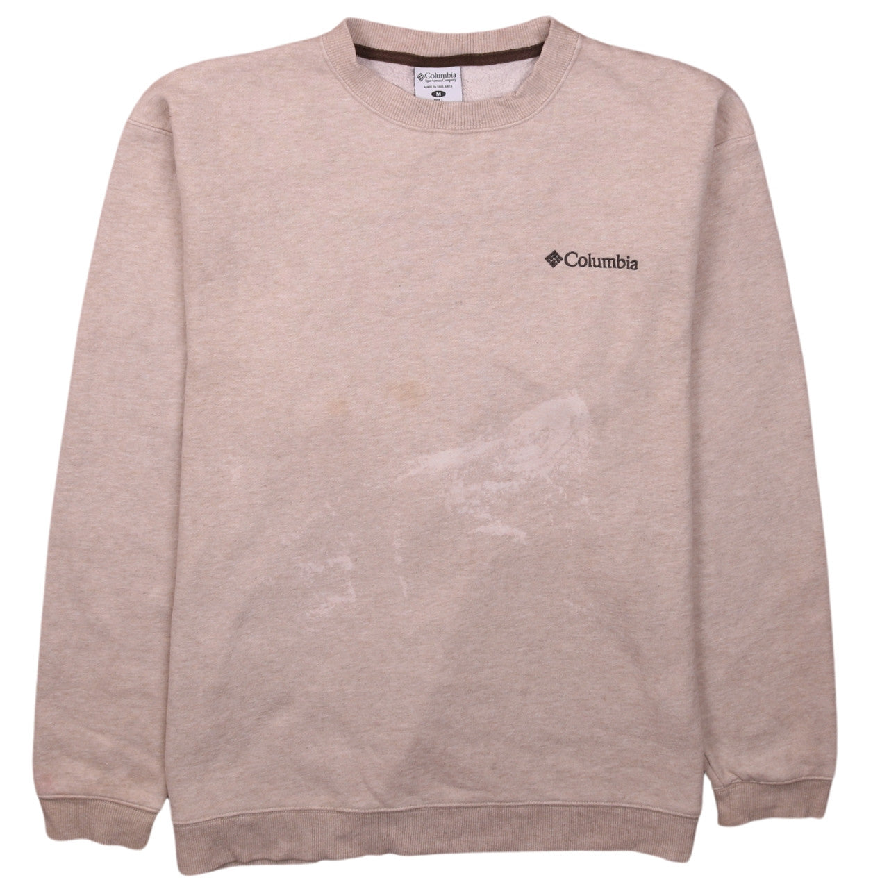 Columbia Men's Beige Pullover Crew Neck Sweatshirt Size M