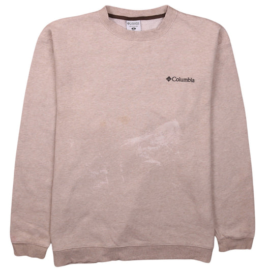 Columbia Men's Beige Pullover Crew Neck Sweatshirt Size M
