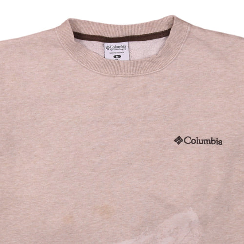 Columbia Men's Beige Pullover Crew Neck Sweatshirt Size M