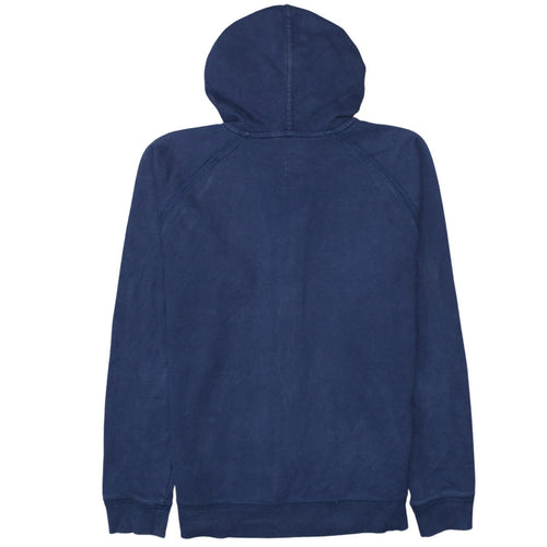 Asics Men's Blue Full Zip Hoodie Size L Sports Fleece Sweatshirt