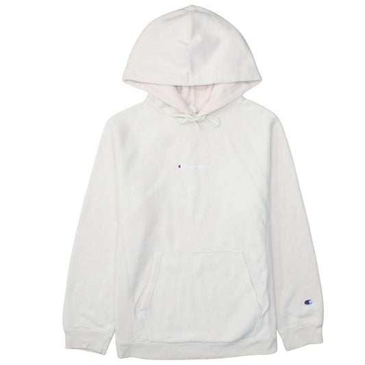 Champion Women’s White Small Pullover Hoodie with Logo Detail