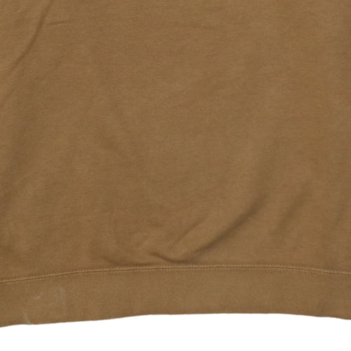 Nike Men's Brown Logo Crew Neck Pullover Sweatshirt Size L