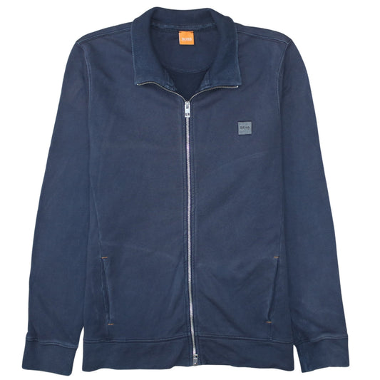 Hugo Boss Men's Blue Cotton Full Zip Track Jacket XL