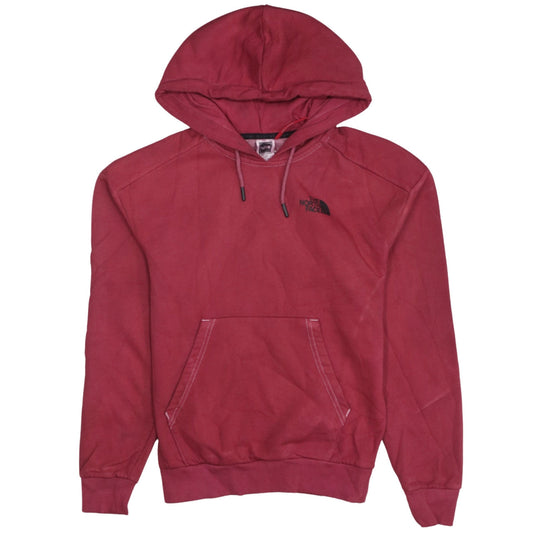 The North Face Womens Red XS Pullover Hoodie Cotton Blend Sweatshirt