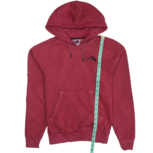 The North Face Womens Red XS Pullover Hoodie Cotton Blend Sweatshirt