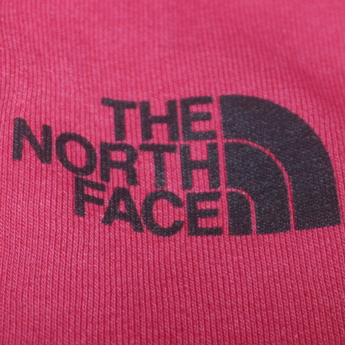 The North Face Womens Red XS Pullover Hoodie Cotton Blend Sweatshirt