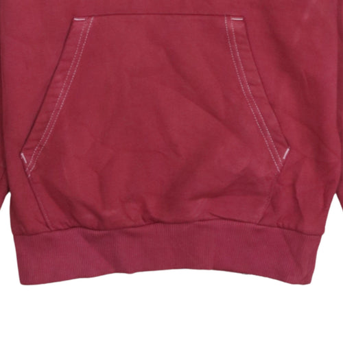 The North Face Womens Red XS Pullover Hoodie Cotton Blend Sweatshirt
