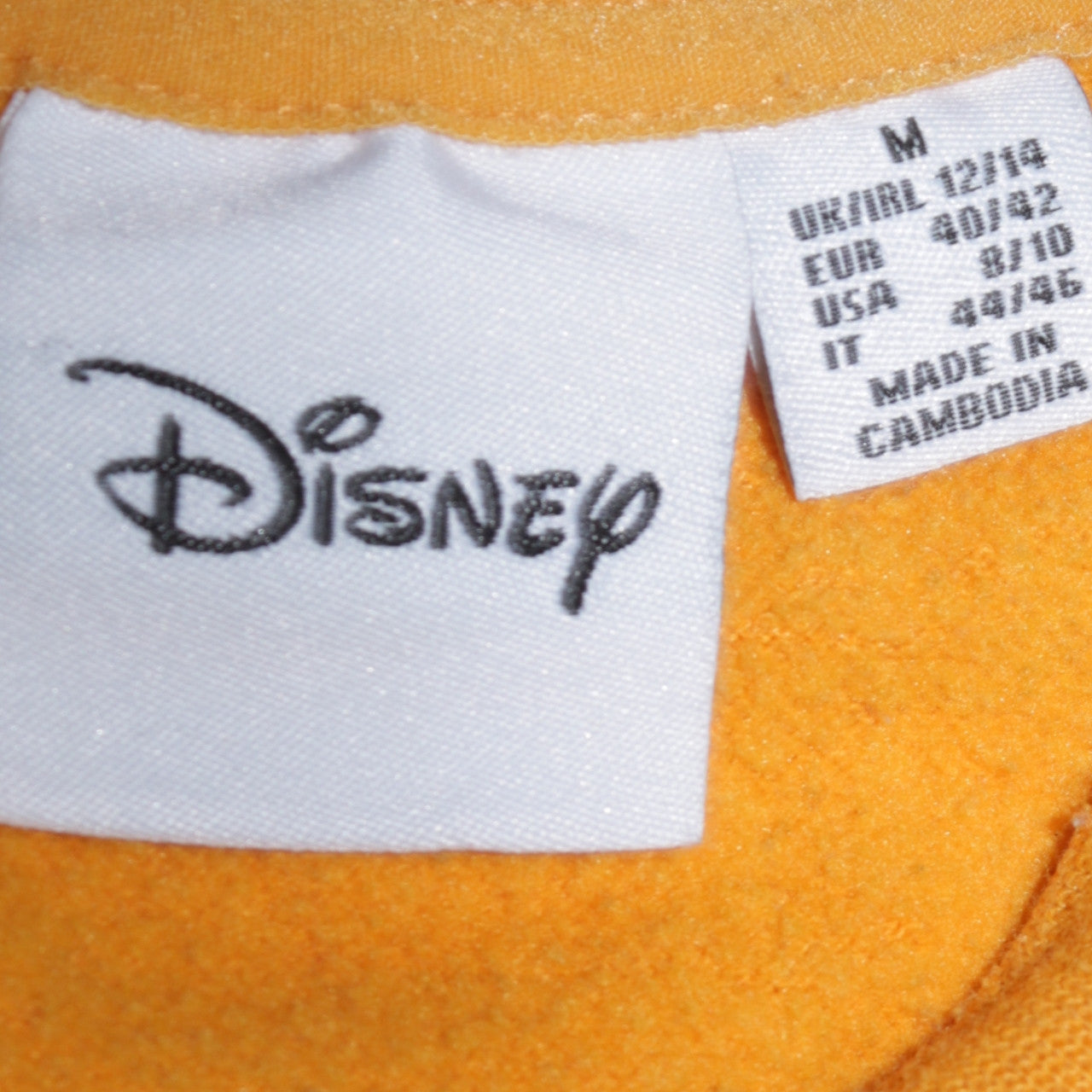 Disney Primark Women Yellow Mickey & Co Sweatshirt Size M 12/14