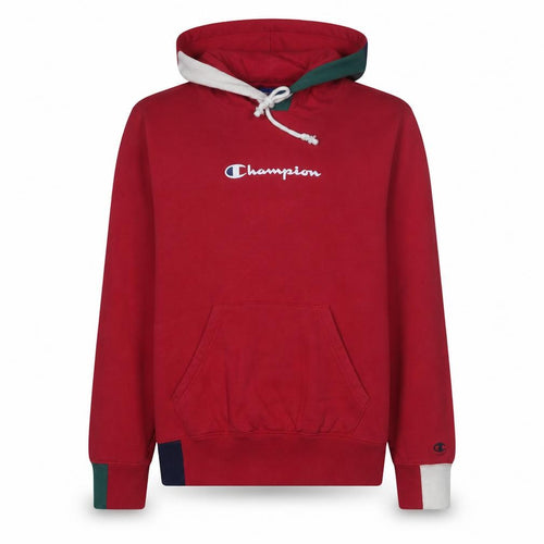 Champion Men's Red Small Pullover Hoodie Fleece Sportswear