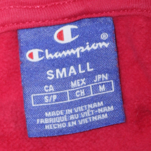 Champion Men's Red Small Pullover Hoodie Fleece Sportswear