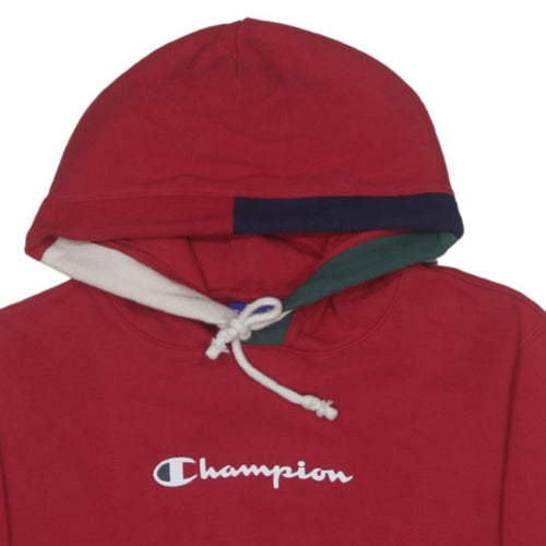 Champion Men's Red Small Pullover Hoodie Fleece Sportswear