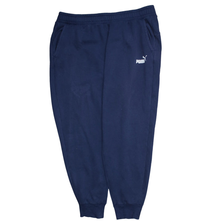 Puma Men's Blue 2XL Jogger Fleece Sweatpants Tapered Fit Activewear
