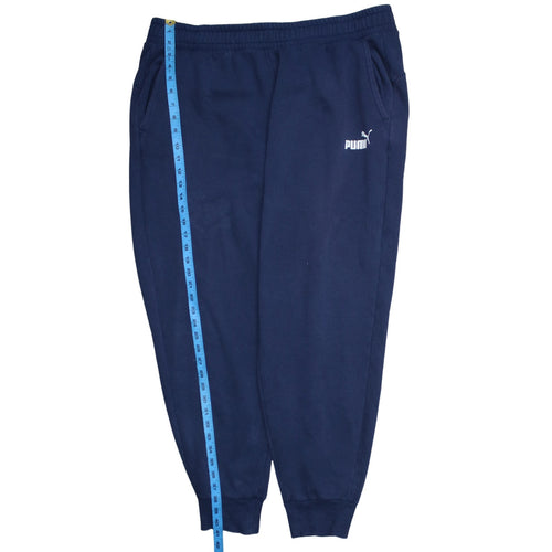 Puma Men's Blue 2XL Jogger Fleece Sweatpants Tapered Fit Activewear