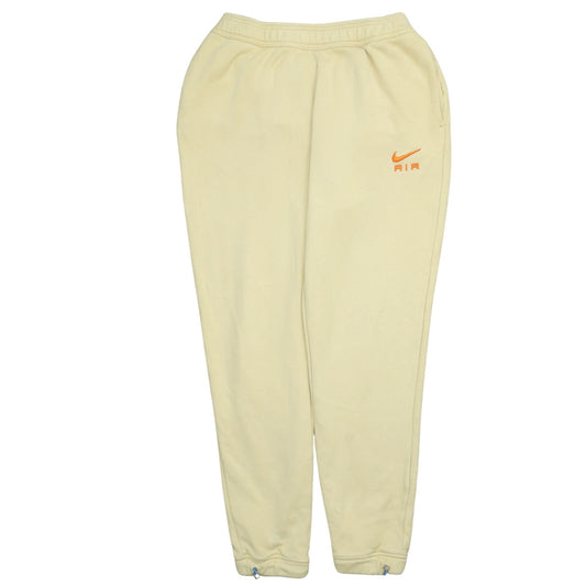 Nike Air Men's Beige Fleece Jogger Trousers Size M