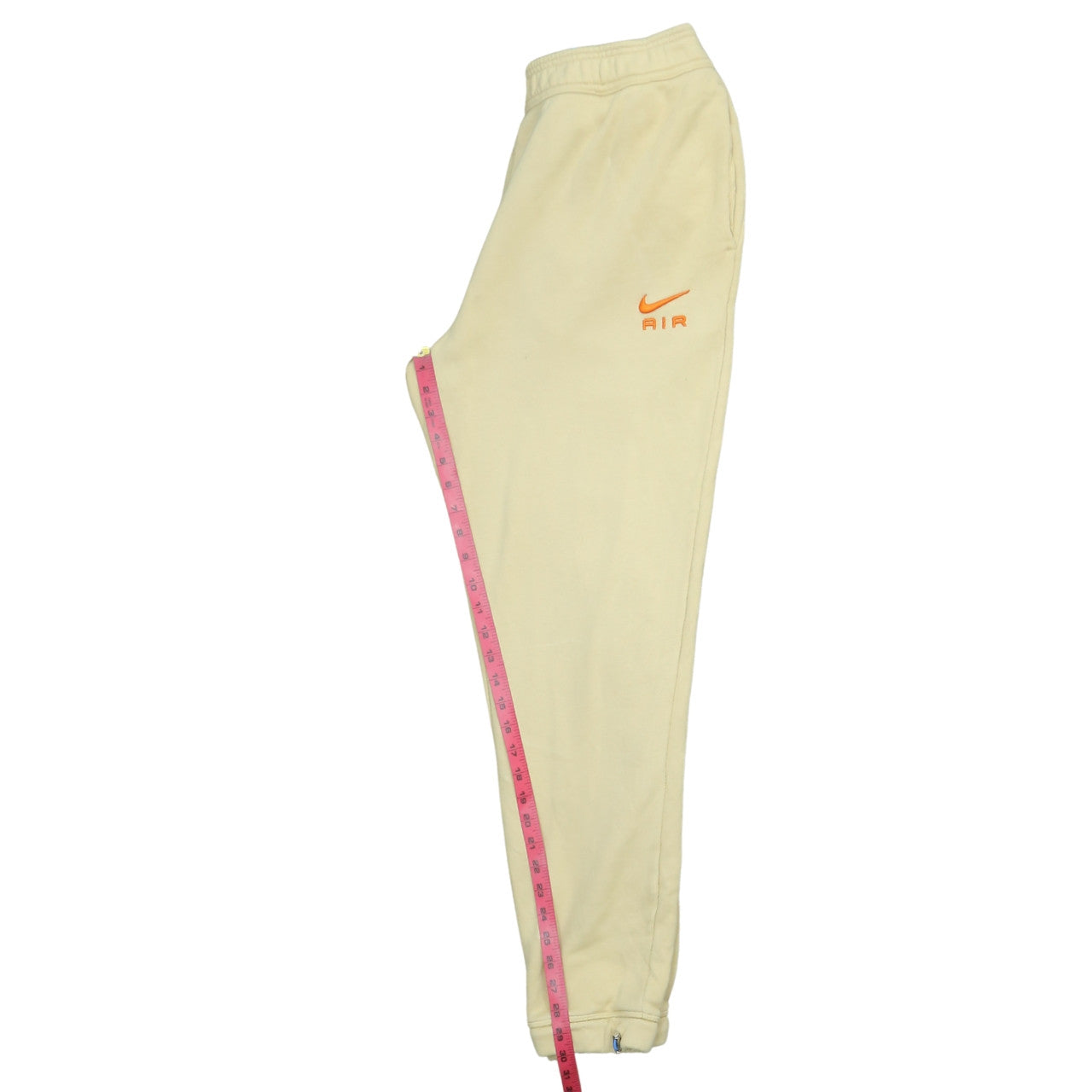 Nike Air Men's Beige Fleece Jogger Trousers Size M