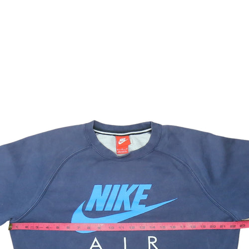 Nike Men's Blue Air Logo Pullover Sweatshirt Size M