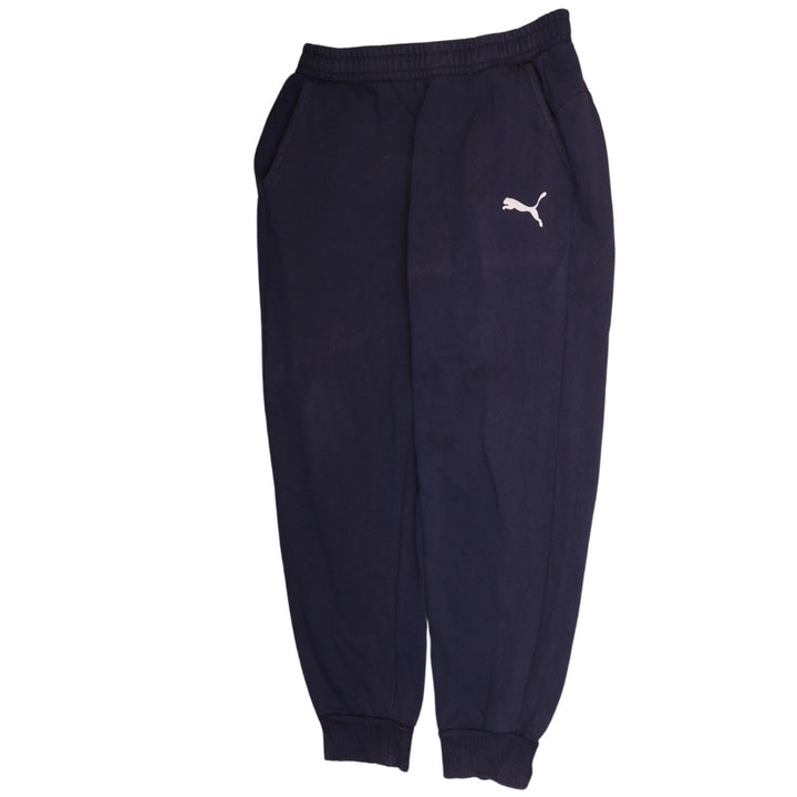Puma Men's Blue Fleece Jogger Trousers Size L