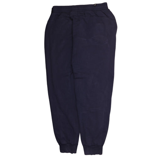 Puma Men's Blue Fleece Jogger Trousers Size L