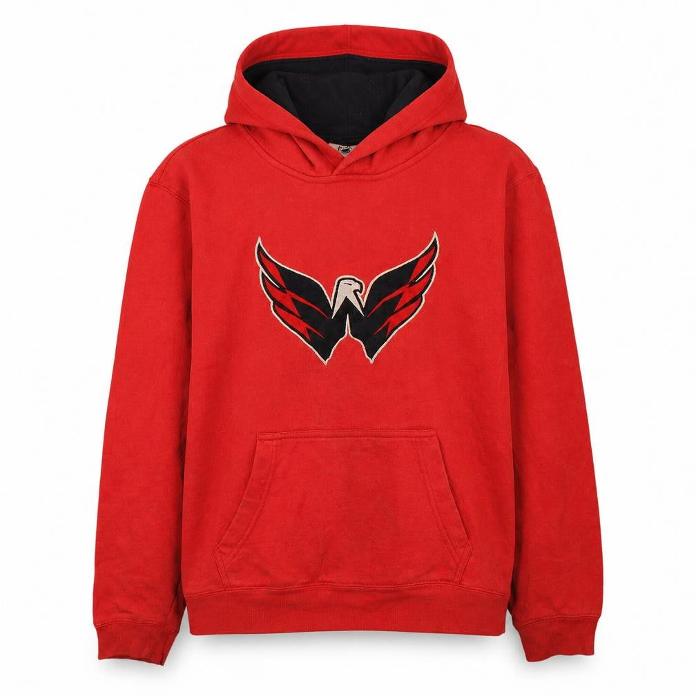 NHL Boys Red XL Pullover Hoodie Fleece Hockey Sweatshirt