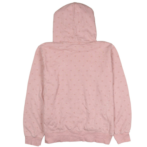 Champion Womens Pink XL Pullover Hoodie Embroidered Logo Sweatshirt