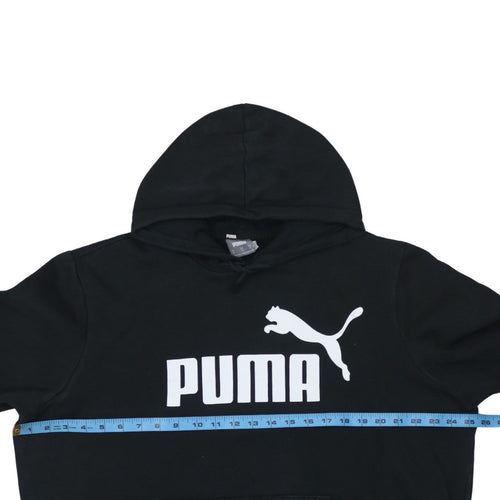 Puma Men's Black XL Pullover Hoodie with Logo Front